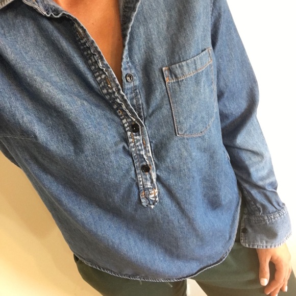 J. Crew Tops - J. crew denim top
